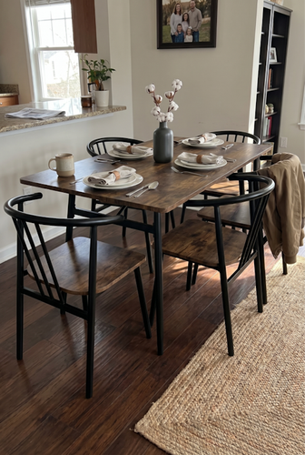 Compact Four-Seat Dining Setup - Dining Table and Chairs.png