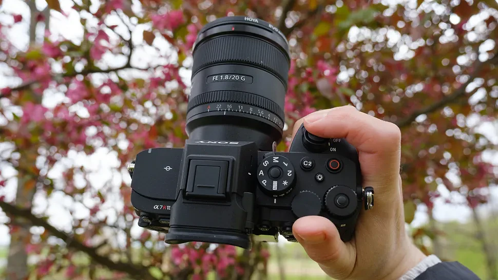 The Sony A7R VI photographed outdoors