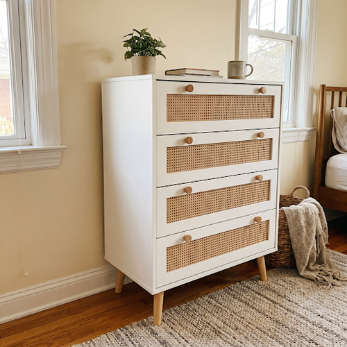 Plan Bedroom Drawer Zone Around white Chest of Drawers 6.png