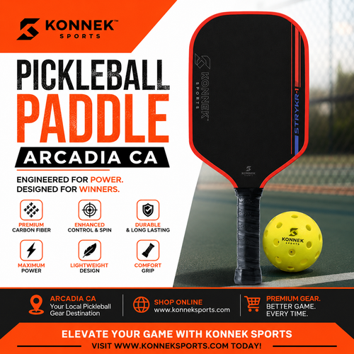 pickleball paddle arcadia ca carbon fiber paddle konnek sports.png