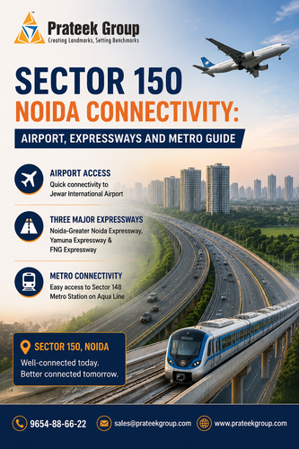 Sector 150 Noida Connectivity Airport, Expressways and Metro Guide.png