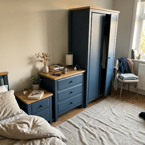 Wardrobe and Drawers Set in Navy Blue — the Room Made Sense After.png