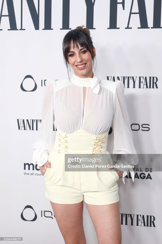 MALAGA, SPAIN - MARCH 22: Almudena Cid attends Vanity Fair closure party photocall during Malaga Fil.jpg