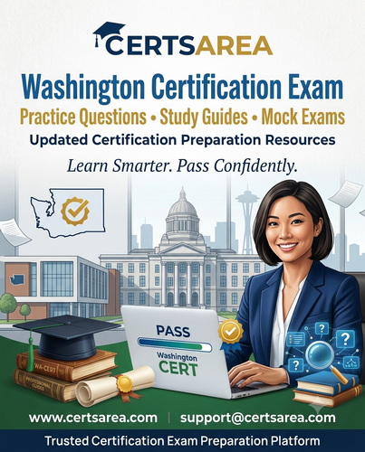 Washington Certification Exam Preparation Materials CertsArea.png