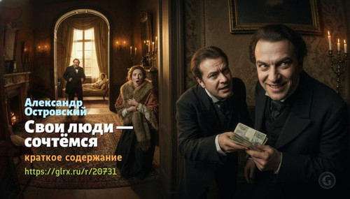 Читать краткий пересказ книги «Свои люди — сочтемся» (автор: Александр Островский). Александр Остров.jpg