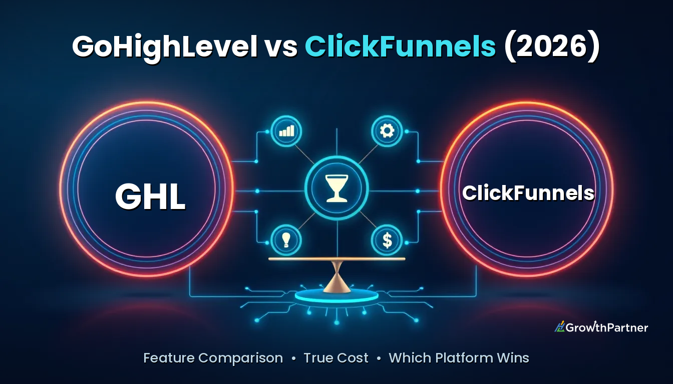 GoHighLevel vs ClickFunnels: Features & True Cost (2026) — HL Growth Partner, Dr Priya Jaganathan