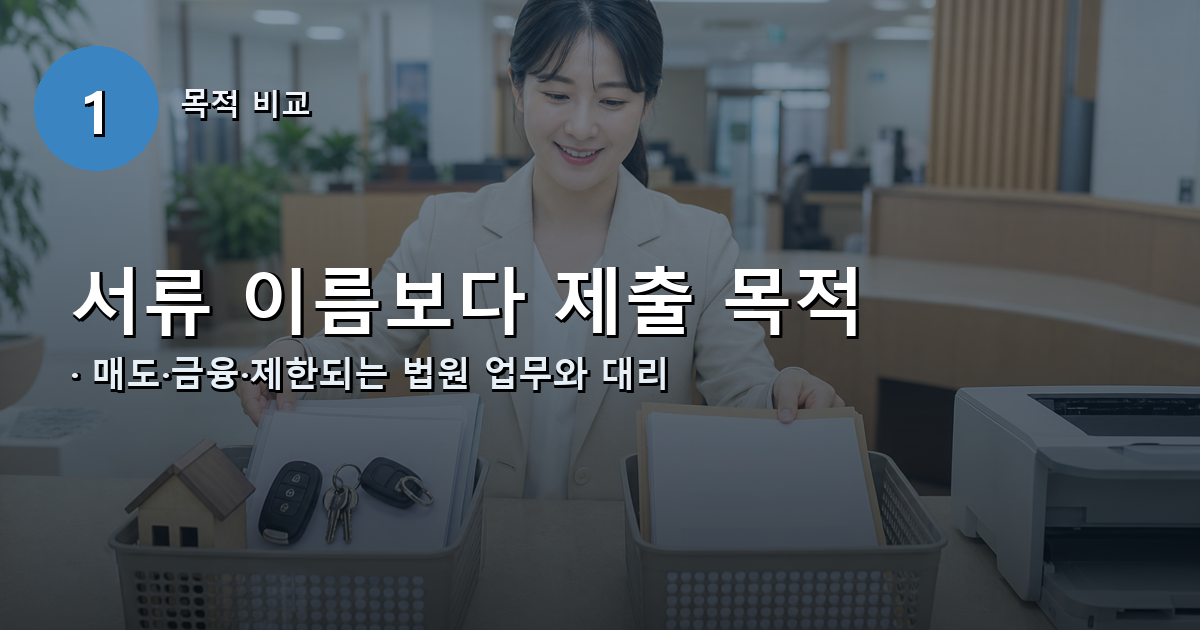 부동산·자동차 매도와 금융기관·일부 법원 제출은 방문하고 그 밖의 목적은 온라인 가능 여부를 확인하는 비교