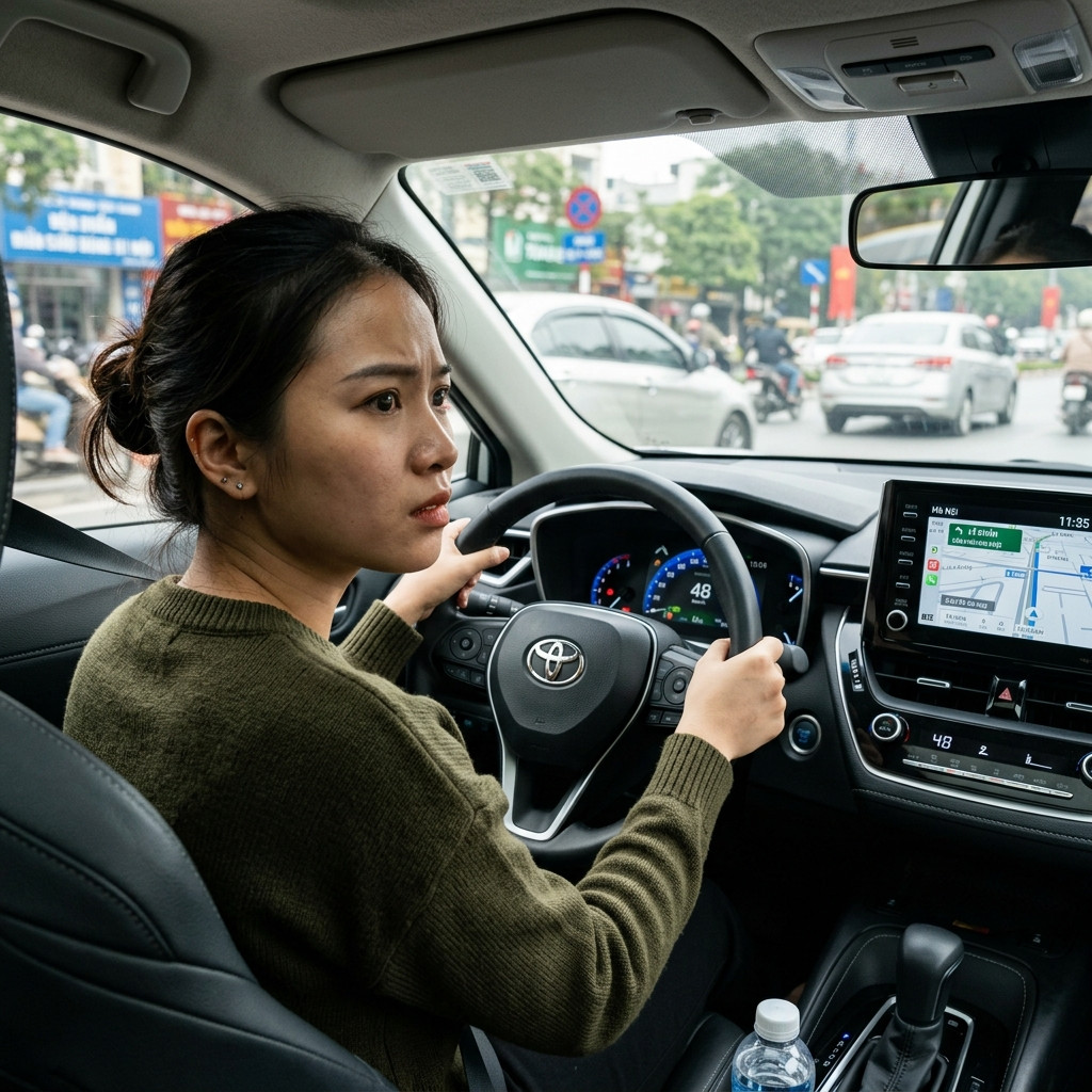 Những sai lầm của tài xế mới