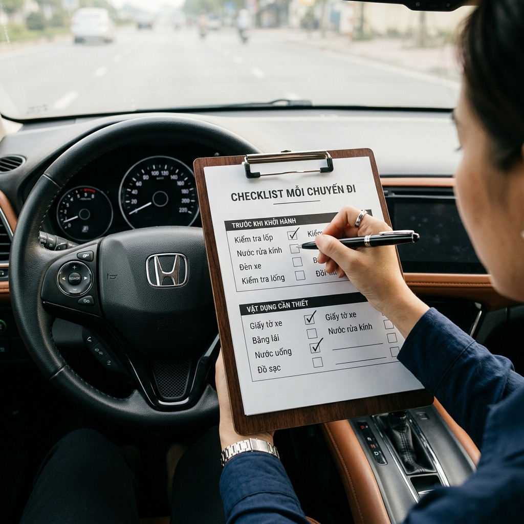 Checklist mỗi chuyến đi