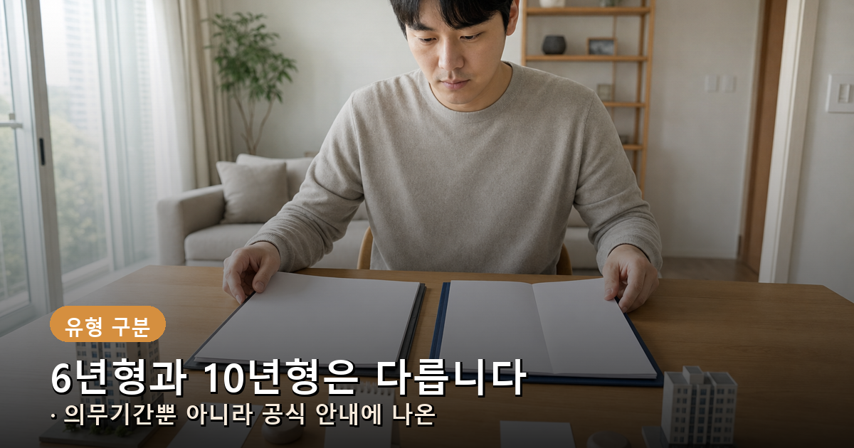 비아파트 6년 단기임대와 10년 민간등록임대의 세제지원 범위를 구분하는 장면