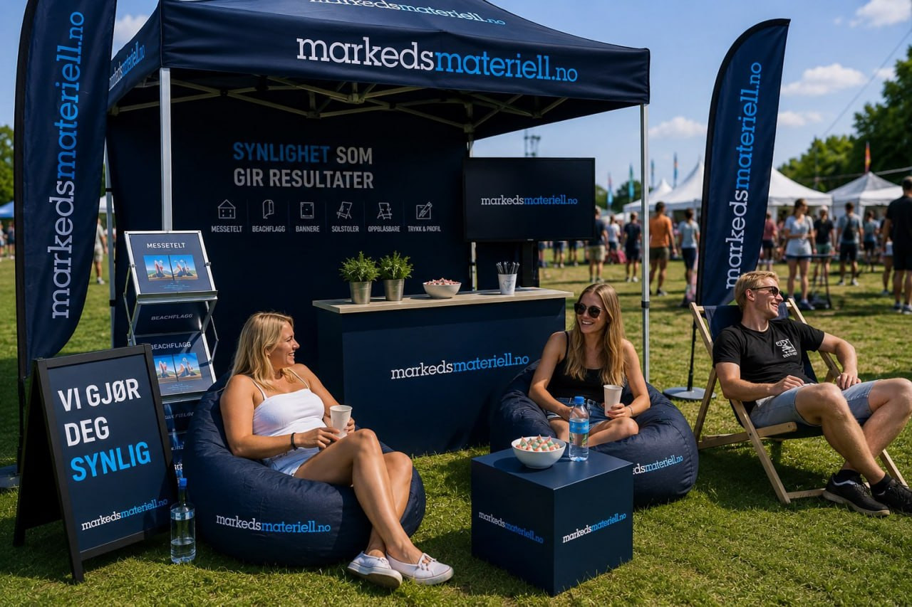 Festival og sommerarrangement med markedsmateriell