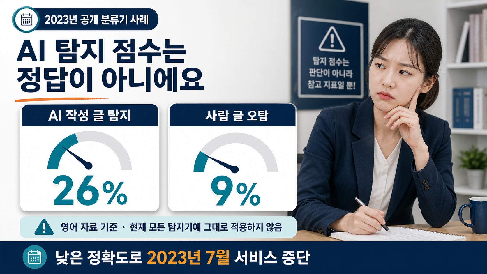 AI 탐지 정확도 화면을 확인하는 장면