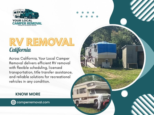 One of the biggest advantages of removing an unwanted RV is reclaiming space that can be used more effectively. Instead of allowing an unused vehicle to sit for years, RV Removal California helps restore the property’s functionality.

Phone no: +1(844) 474-2429

Read Our Blogs:
https://camperremoval.wixsite.com/rvremoval/
https://camperremovalservices.medium.com/
https://camperremoval.mystrikingly.com/

More Links:
https://direct.me/camperremovals
https://www.goodreads.com/camperremoval
https://speakerdeck.com/camperremoval
https://www.behance.net/camperremoval