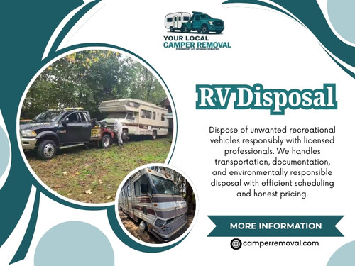 Unfortunately, every RV has a lifespan. There comes a stage when fixing one problem only uncovers another. Instead of pouring more money into an aging vehicle, choosing RV Disposal can be the wiser long-term decision.

Phone no: +1(844) 474-2429

Read Our Blogs:
https://camperremovalservices.medium.com/
https://camperremoval.mystrikingly.com/
https://penzu.com/public/fcd6ef5574bf5653

More Links:
https://c8ke.me/camperremovalservices
https://www.flickr.com/people/camperremovalservices/
https://hub.docker.com/u/camperremoval
https://zumvu.com/camperremoval/