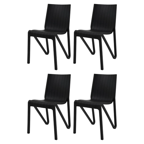 Supreme Zyleg Black Plastic Chair Premium Modern Seating Buy Now - Delhi NCR – UNV.png