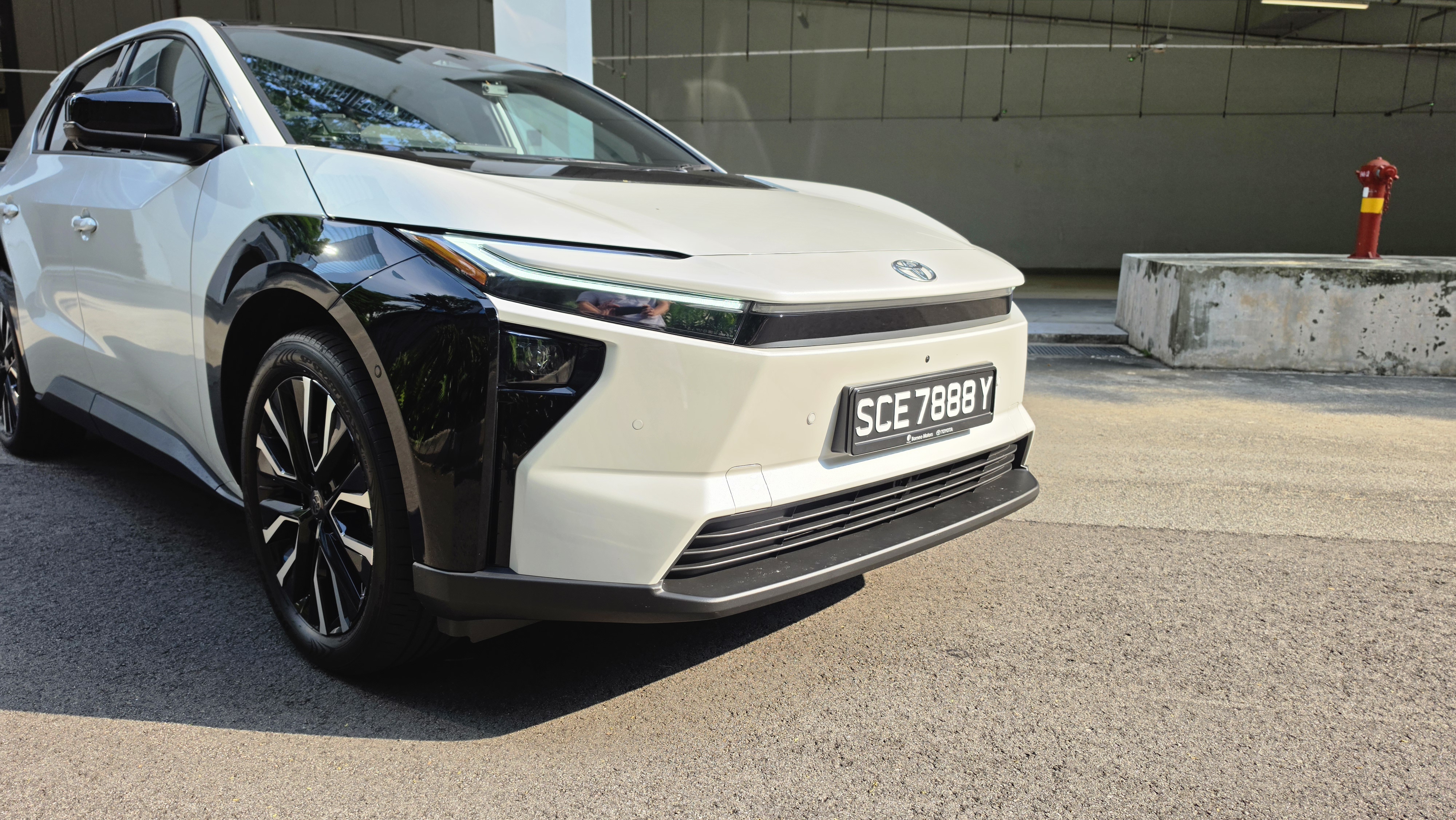 Toyota BZ4X Front View Closeup