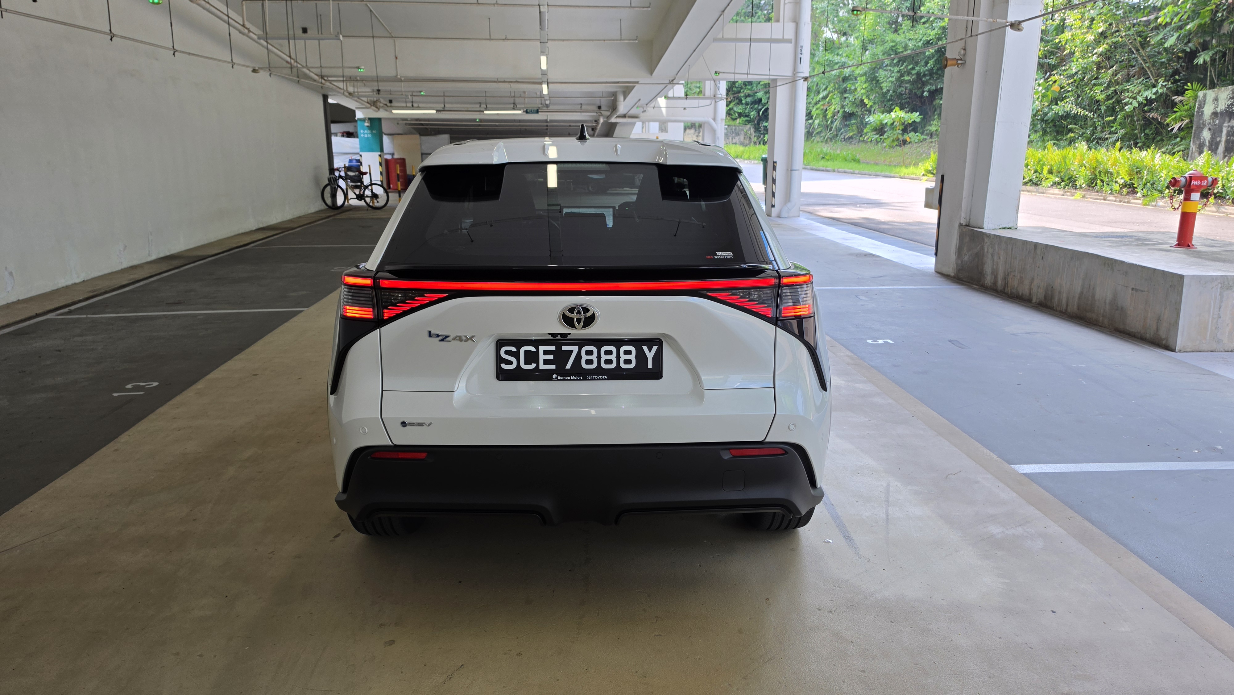 Toyota BZ4X Rear View