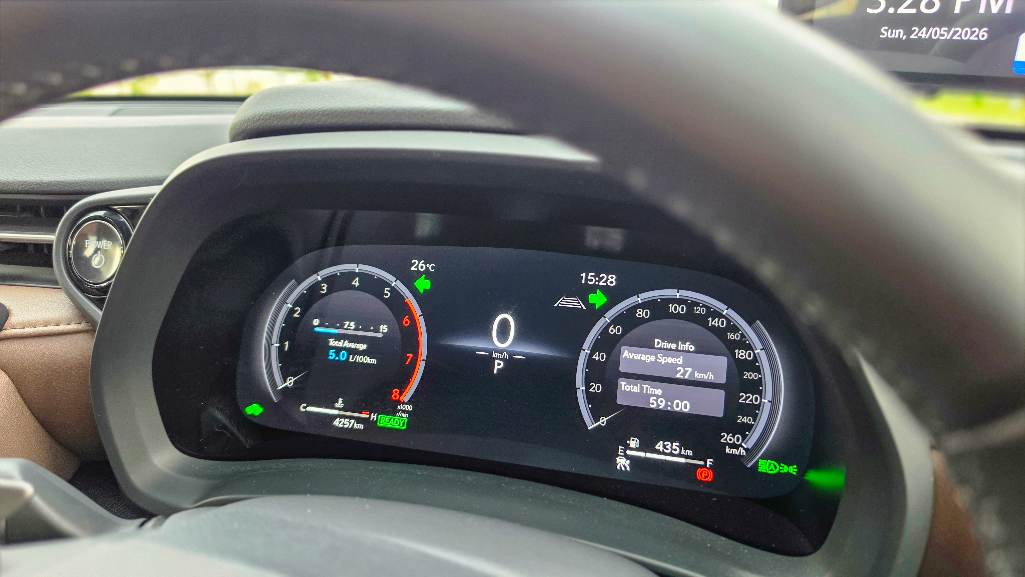 Lexus LBX driver instrument cluster display