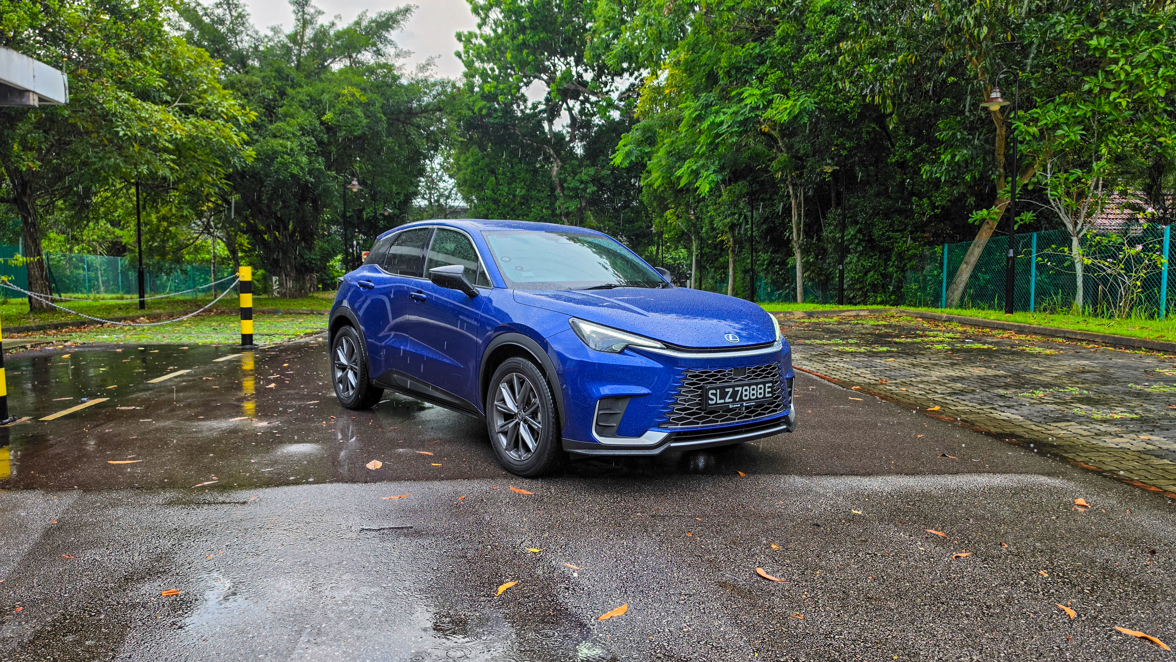 Lexus LBX front three-quarter view