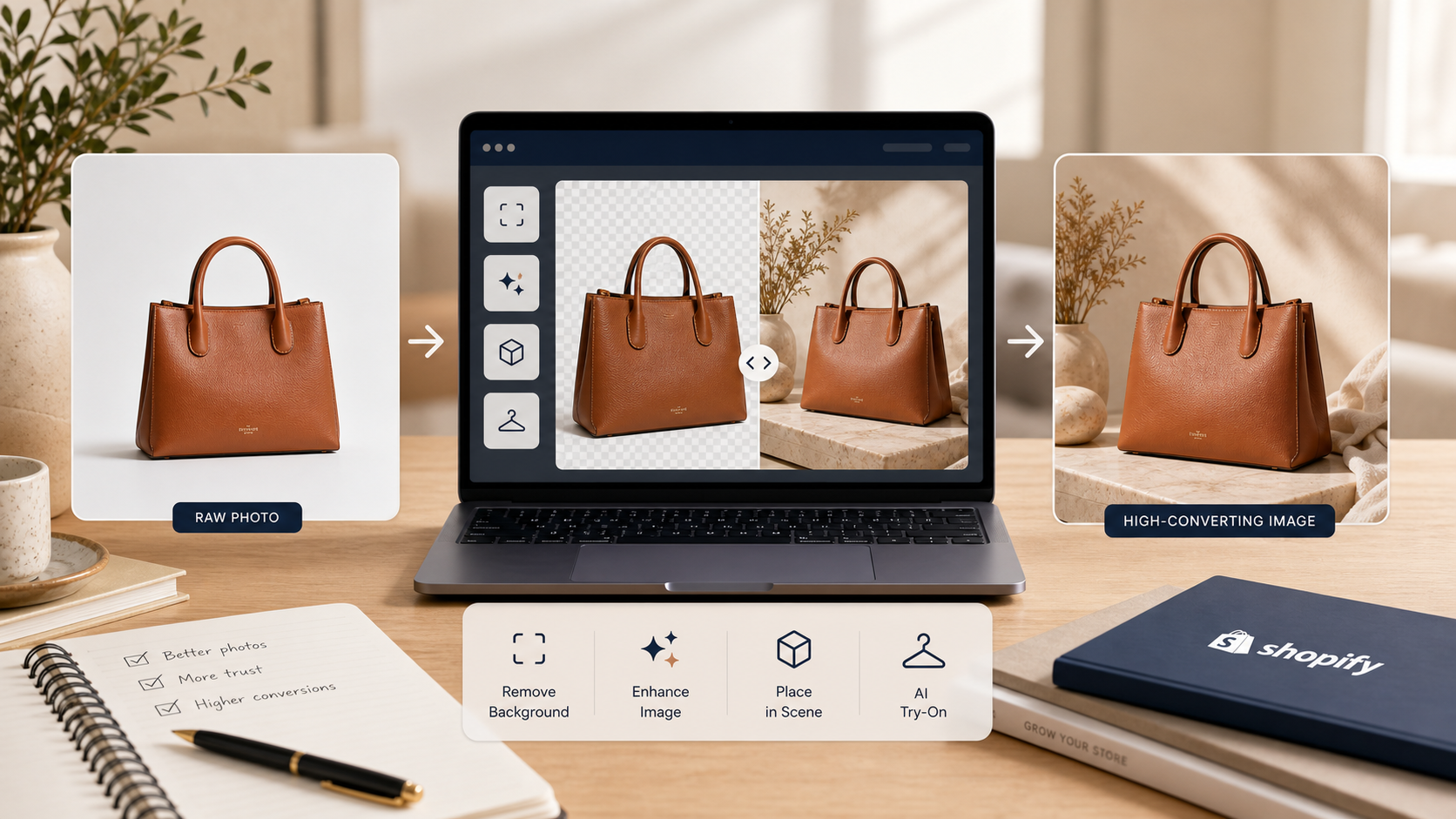 Product photo workflow from raw shot to edited output