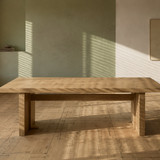 Minimalist Sunlit Wooden Table