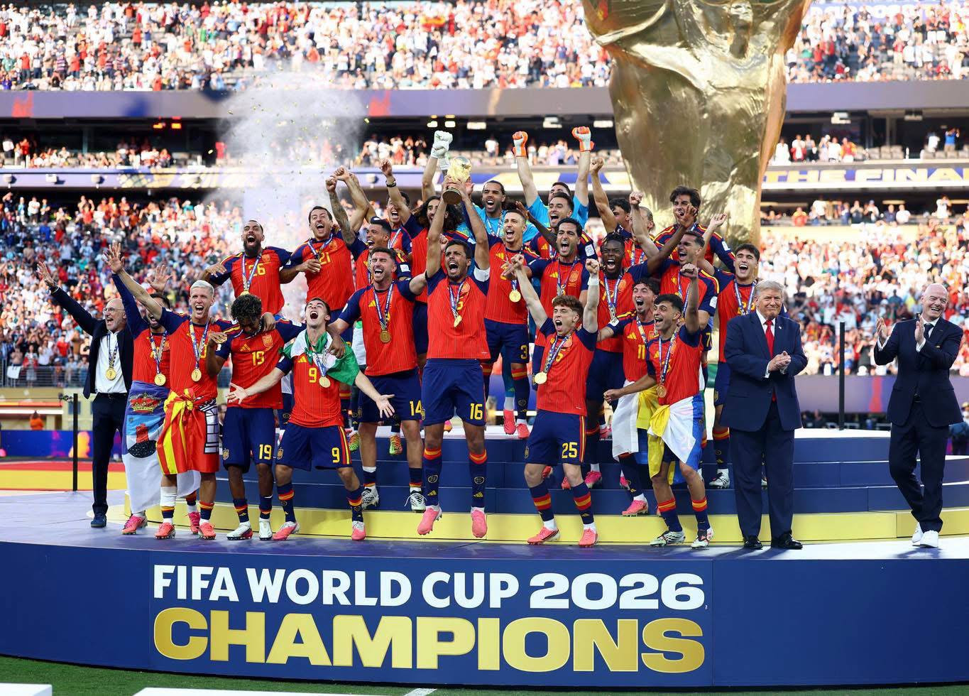 صور تاريخية .. المنتخب الإسباني بطلاً لكأس العالم 2026...