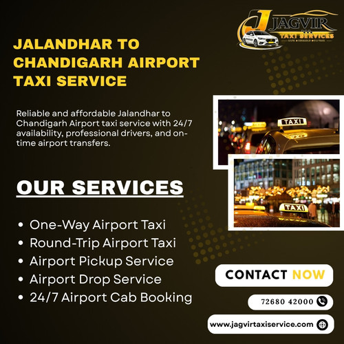 Reliable Jalandhar to Chandigarh Airport Taxi Service  Jagvir Taxi Service!.jpg