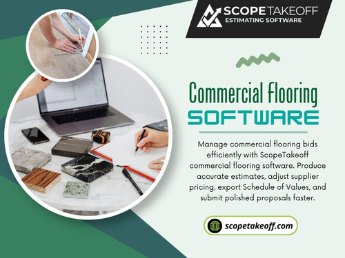 Flooring contractors often manage different types of projects with unique requirements. Residential installations may involve smaller spaces, while commercial projects require detailed planning and larger material calculations. Commercial Flooring Software provides features that help professionals organize complex projects, manage multiple areas, and create detailed estimates for larger installations.

Click here for more information: https://scopetakeoff.com/flooring-estimating-software/

Read Our Blogs:
https://scopetakeoff.blogspot.com
https://scopetakeoff.wordpress.com
https://scopetakeoff.tumblr.com

More Links:
https://allmyfaves.com/scopetakeoff
https://www.ted.com/profiles/51485327
https://www.blurb.com/user/scopetakeoff