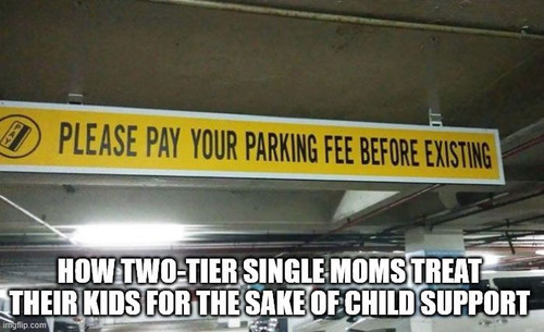 Kids are temporary, child support is 18 years of passive income