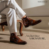 Shop Premium Leather Monk Strap Shoes Online