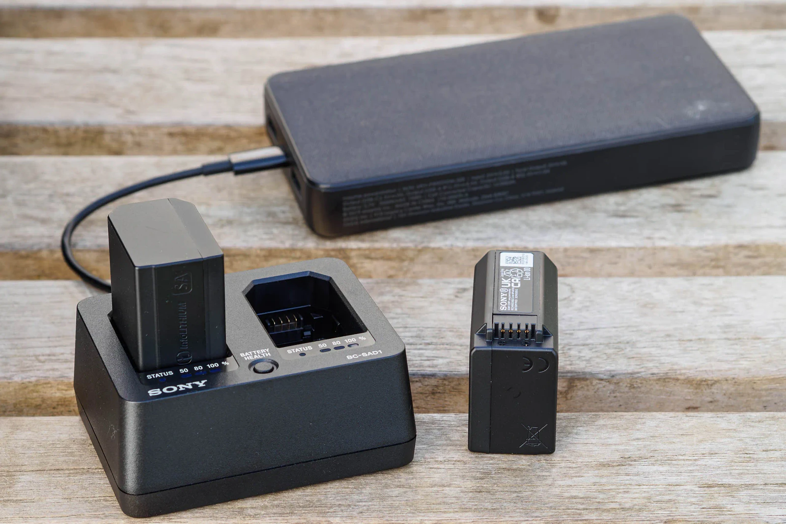 Sony Alpha A7R VI dual battery charger.
