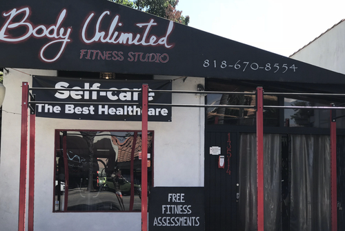 Body Unlimited Fitness private studio with a red and black identity
