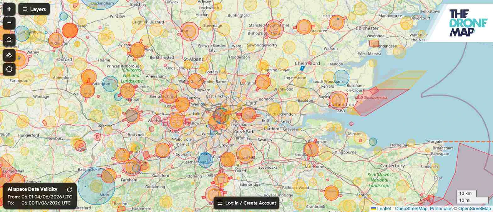 drone map rules uk pilots