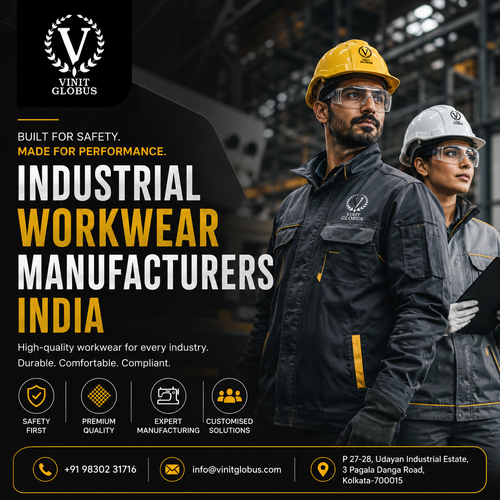 Industrial Workwear Manufacturers India  Premium Safety Apparel by Vinit Globus.png