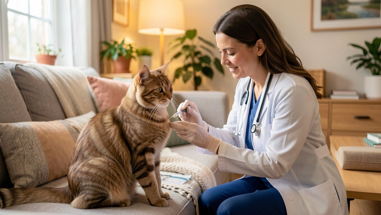 Советы заботливой хозяйке: почему вакцинация кошек на дому защитит вашего любимца