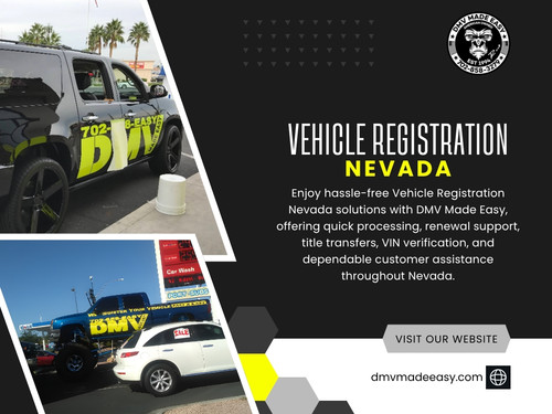 Many people assume their insurance is automatically valid for vehicle registration nevada, but that’s not always the case. Expired or inactive insurance records are a major reason for processing delays.

Click here for more information: https://dmvmadeeasy.com/dmv-services-las-vegas/

DMV Made Easy

Address: 8615 W Flamingo Rd, Las Vegas, NV 89147, United States
Phone Number: +17022413662
Find Us On Google Map : https://goo.gl/maps/BJNY18FeVELkd5ye8

Read Our Blog:
https://dmvmadeeasyvegas.blogspot.com/
https://dmvmadeeasy.medium.com/
https://dmvmadeeasyvegas.yooco.org/

More Links:
https://linktr.ee/dmvmadeeasy
https://www.slideshare.net/DMVMadeEasy/
https://soundcloud.com/dmvmadeeasy