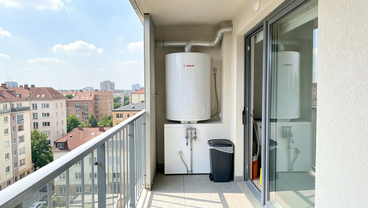 Размещение водонагревателя Bosch на утепленном балконе: нюансы установки и ремонта