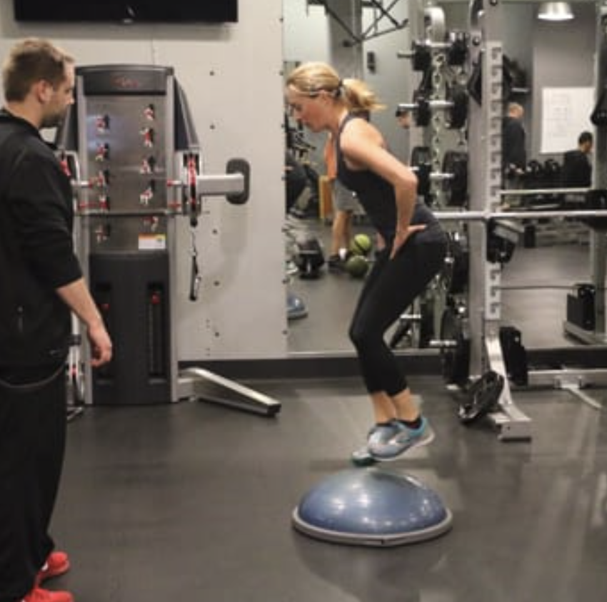 Pro Fit Training Gym personal training session with balance and strength coaching