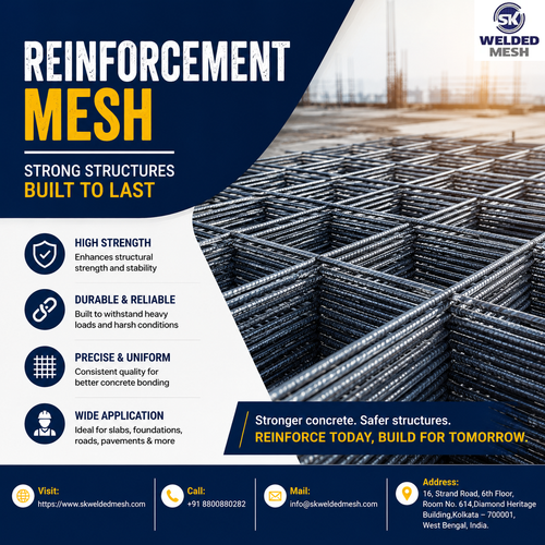 Reinforcement Mesh Manufacturers India for Strong and Durable Construction.png