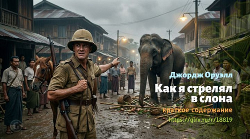 Читать краткий пересказ книги Джорджа Оруэлла «Как я стрелял в слона». Джордж Оруэлл: «Как я стрелял.jpg