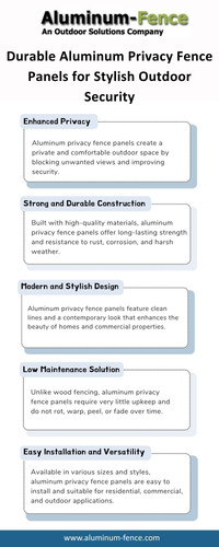 Durable Aluminum Privacy Fence Panels for Stylish Outdoor Security.jpg