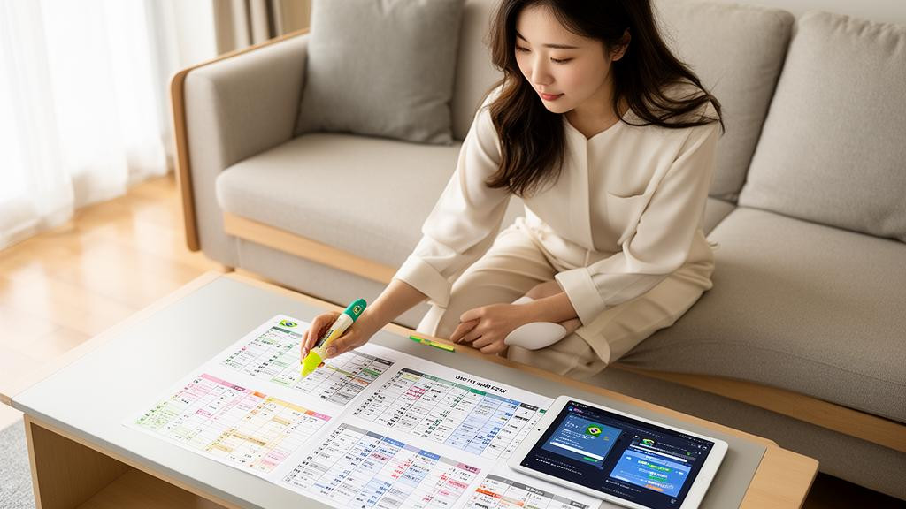 경기 일정표, 효율적으로 보는 핵심 요령