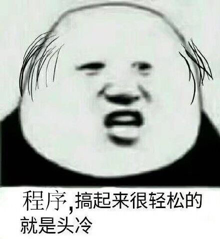 程序员系列表情：程序，搞起来很轻松的，就是头冷