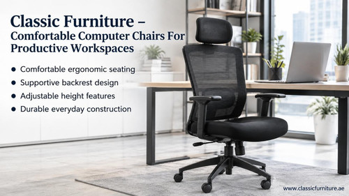Custom Computer Chair Furniture Crafted for Daily Work Comfort