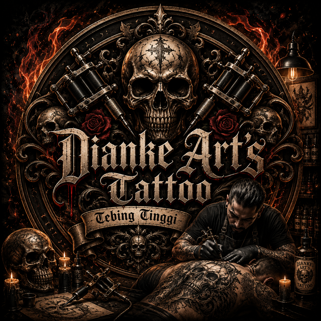 Dianke Art's Tattoo studio artwork
