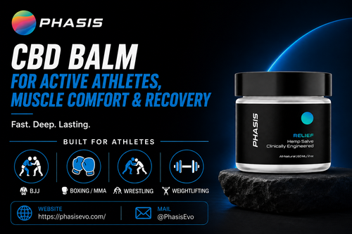 CBD Balm for Active Athletes, Muscle Comfort & Recovery