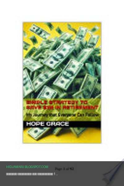 Обложка книги «Простая стратегия для накопления 1 млн долларов к пенсии» - Hope Grace