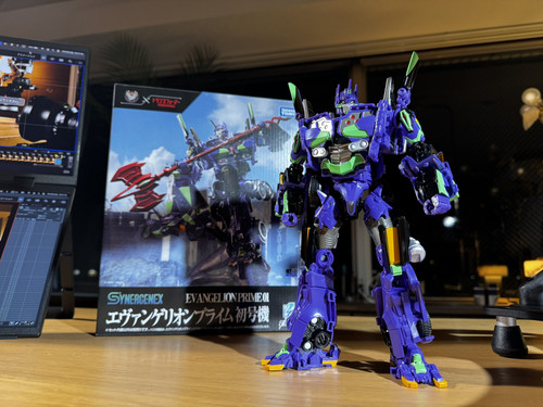 TAKARA TOMY T SPARK Transformers Evangelion Prime Unit 01 In Hand Images 01