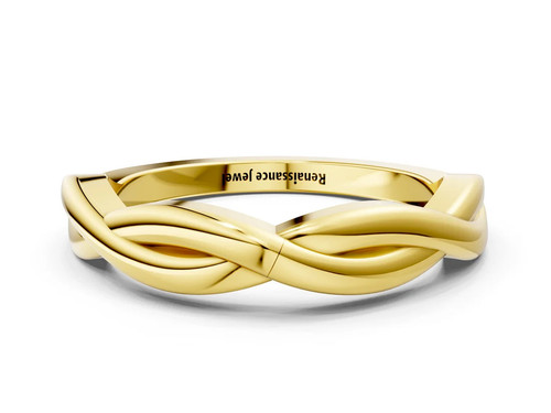 Yellow Gold Infinity Twisted Plain Band.jpg