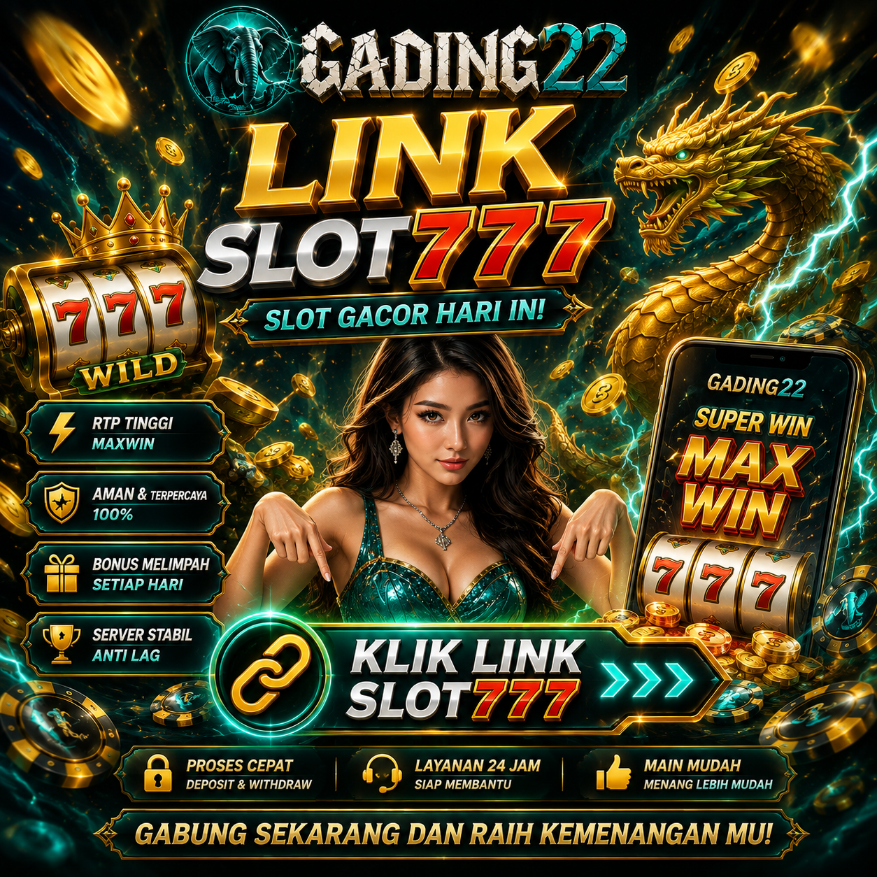 Tabel link alternatif Slot777 anti nawala terbaru 2026
